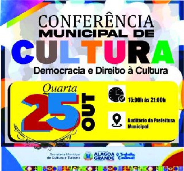 Convite Conferência Municipal de Cultura
